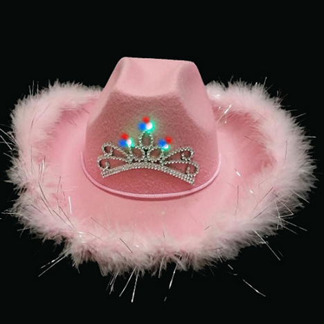 LED Premium Cowboy Hat -Pink